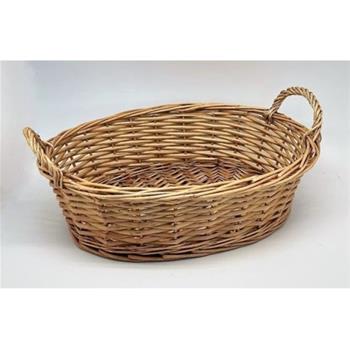 Ošatka ovál proutí hnědá 37cm