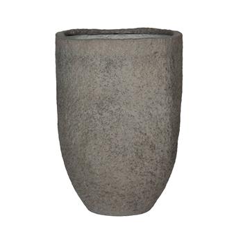 Květináč kulatý vysoký MT.HAYES L ficonstone šedo-hnědý 75x52cm