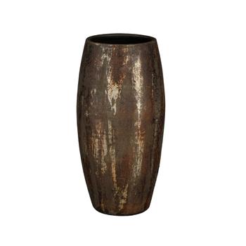 Váza vysoká kulatá terakotová ROEL rezavá patina 50cm